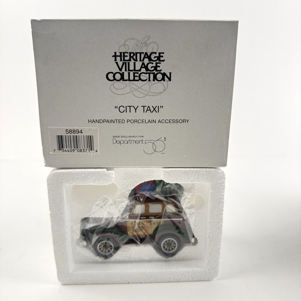 Department 56 Christmas in the City Village City Taxi 58894 Heritage Village